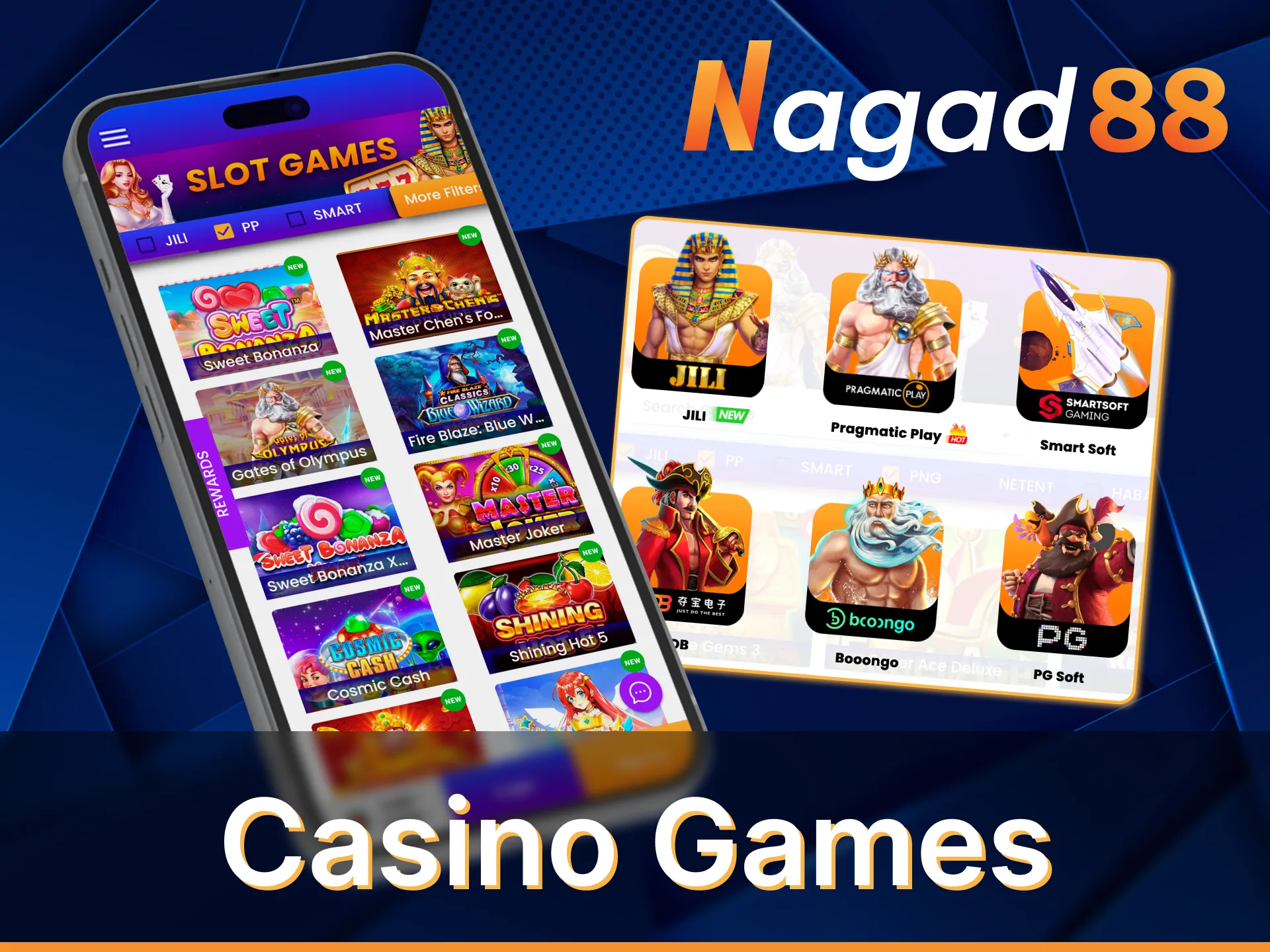 Check out the features of the Nagad88 casino games app.