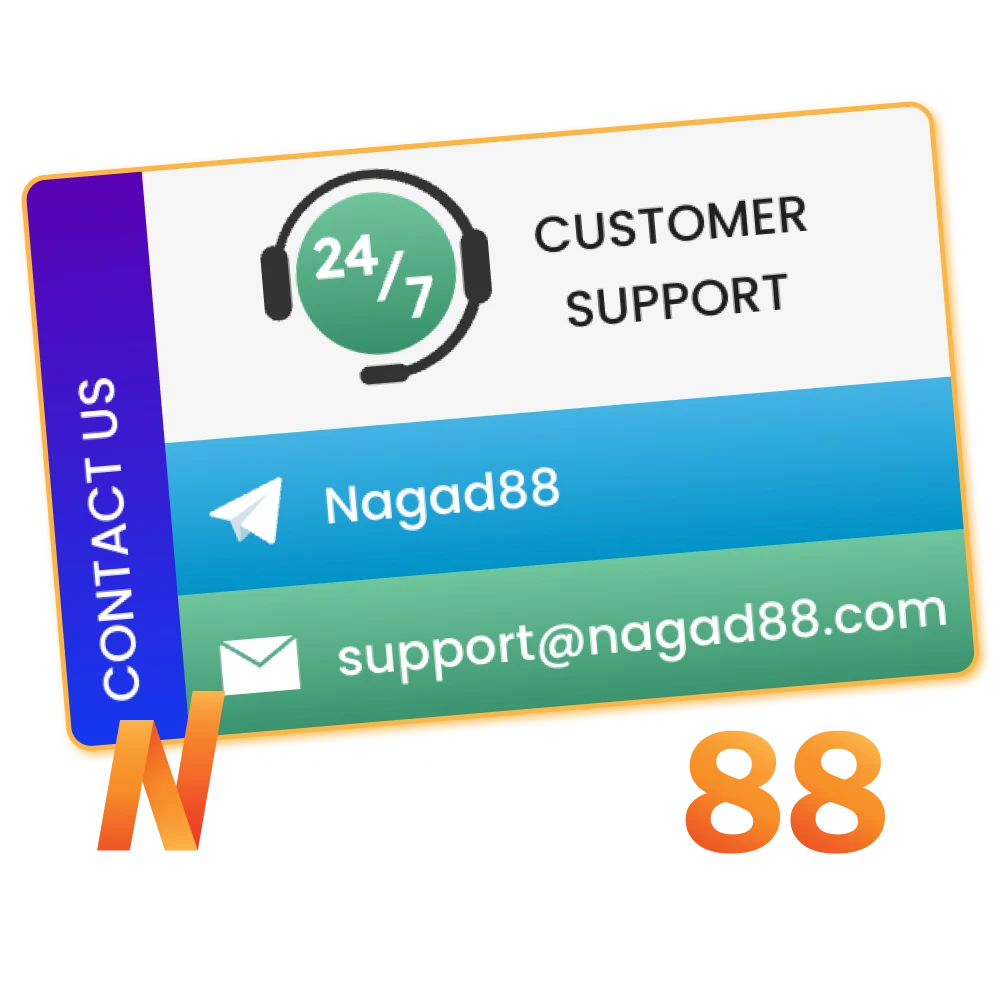 Contact the support team of Nagad88 whether you have questions.
